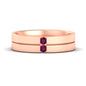 Mens 2 Stone Band