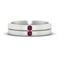 Mens 2 Stone Band