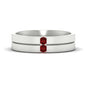 Mens 2 Stone Band