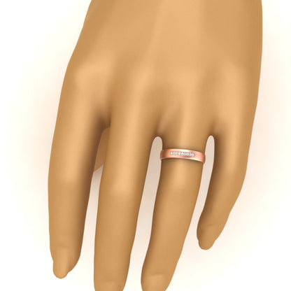 Mens 9 Stone Simple Diamond Band
