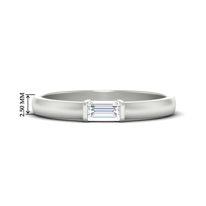 Mens Baguette Diamond Engagement Ring
