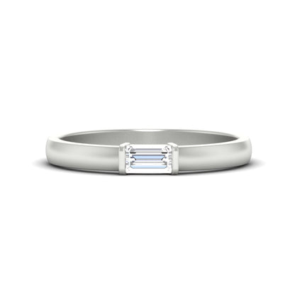 Mens Baguette Diamond Engagement Ring