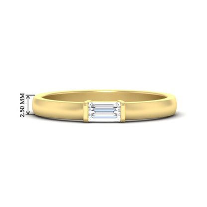 Mens Baguette Diamond Engagement Ring