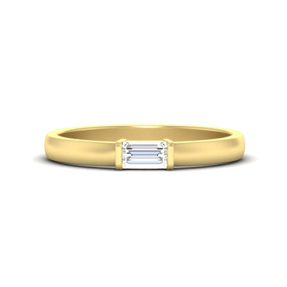 Mens Baguette Diamond Engagement Ring