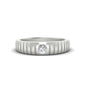Mens Bezel Set Modern Wedding Ring
