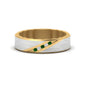 Brush Finish 2 Tone Promise Ring