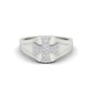 Mens Cross Gemstone Engagement Ring