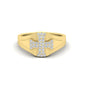 Mens Cross Gemstone Engagement Ring