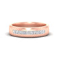 Mens Channel Set Square Wedding Ring