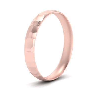 Mens Hammered Comfort Fit Wedding Band