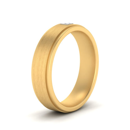 Mens Princess Cut 2 Tone Band