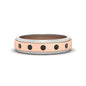 Mens Two Tone Bezel Stone Wedding Ring