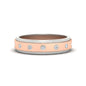 Mens Two Tone Bezel Stone Wedding Ring