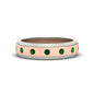Mens Two Tone Bezel Stone Wedding Ring