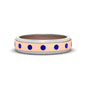 Mens Two Tone Bezel Stone Wedding Ring