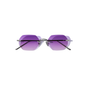 Milan Violette 51mm Rimless Sunglasses | Purple