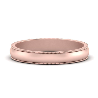 Milgrain Matte Finish Mens Band