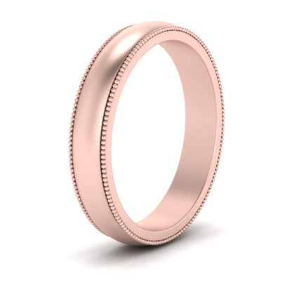 Milgrain Matte Finish Mens Band