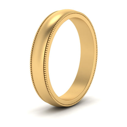 Milgrain Matte Finish Mens Band