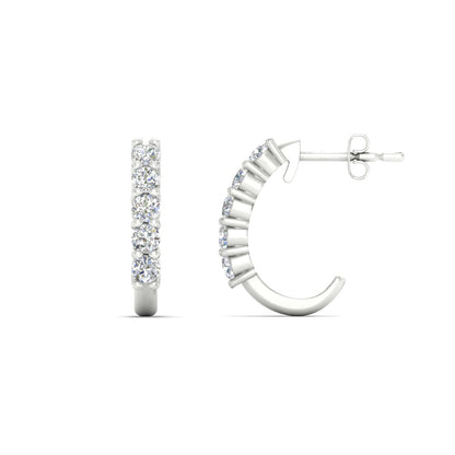 Half Huggie Hoop Earring