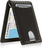 Vegan Leather Money Clip Wallet – Pull-Strap Access, Holds 7 Cards