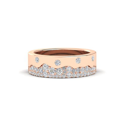 Mountain Stone Mens Wedding Ring