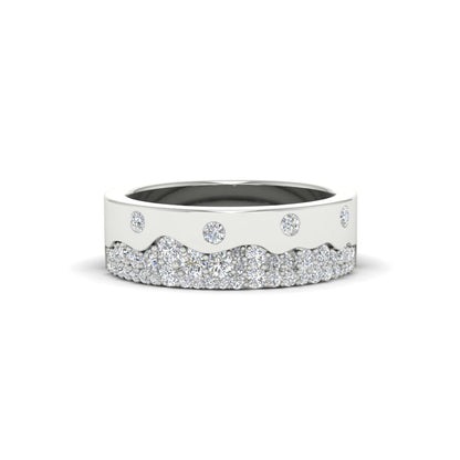 Mountain Stone Mens Wedding Ring