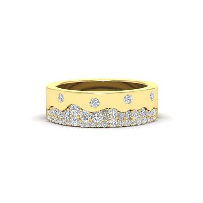 Mountain Stone Mens Wedding Ring