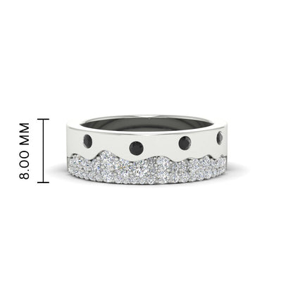 Mountain Stone Mens Wedding Ring