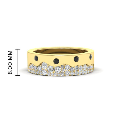 Mountain Stone Mens Wedding Ring