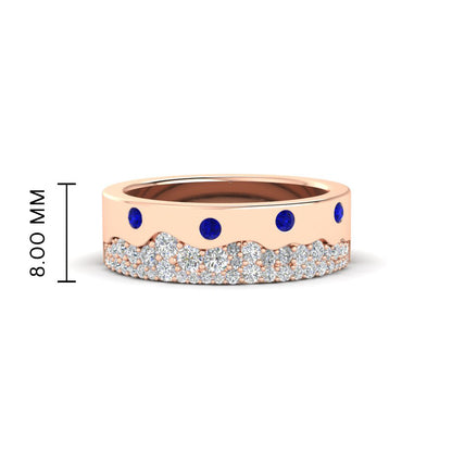 Mountain Stone Mens Wedding Ring