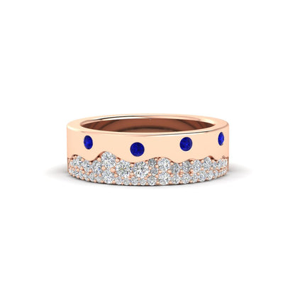 Mountain Stone Mens Wedding Ring