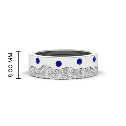 Mountain Stone Mens Wedding Ring