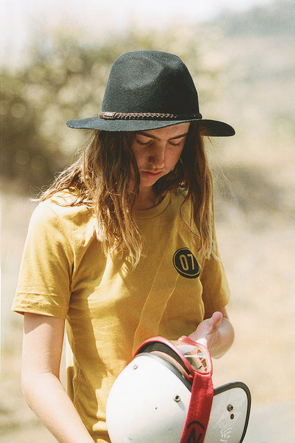 Full Throttle Boyfriend Mustard Tee - Encinitas