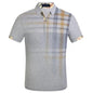New Men's Polo Shirt Men Soft Cotton Short Sleeve Shirt Nice Plus Size Modern Polo Shirt for Men Short Sleeve Slim Fit Summer Thin Shirt Men Polo Shirt Plaid Clothing