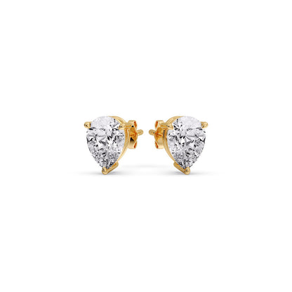 Three-Prong Pear Diamond Solitaire Stud Earrings [IGI Certified]
