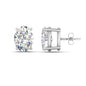 Classic Four Prong Oval Diamond Solitaire Stud Earrings [IGI Certified]