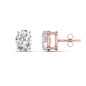 Classic Four Prong Oval Diamond Solitaire Stud Earrings [IGI Certified]
