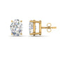 Classic Four Prong Oval Diamond Solitaire Stud Earrings [IGI Certified]