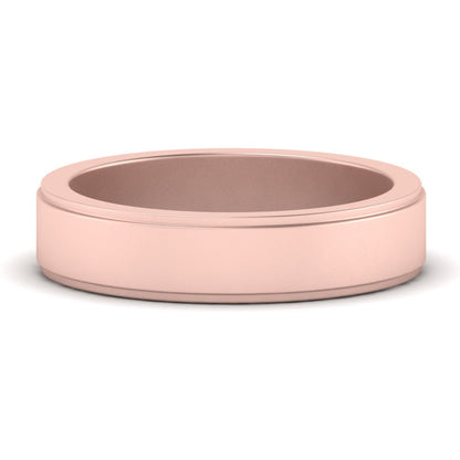Simple Flat Wedding Band 4MM
