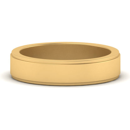 Simple Flat Wedding Band 4MM