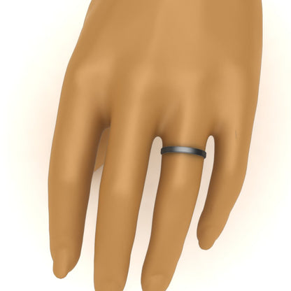 Simple Flat Wedding Band 4MM