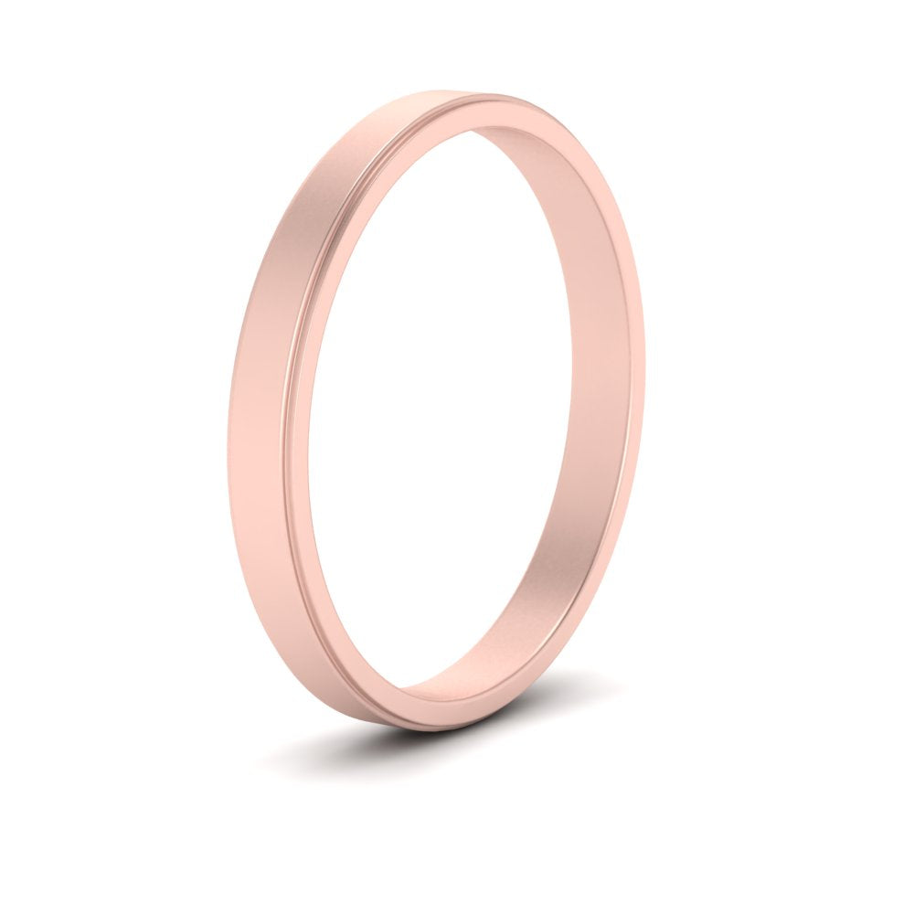 Simple Flat Wedding Band 4MM