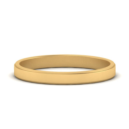 Simple Flat Wedding Band 4MM