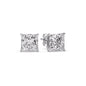Princess-Cut Diamond Solitaire Stud Earrings [IGI Certified]