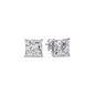 Princess-Cut Diamond Solitaire Stud Earrings [IGI Certified]
