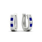Channel Set Huggie Hoop Earring
