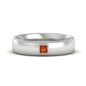 Princess Cut Mens Comfort Fit Promise Ring