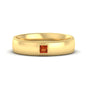 Princess Cut Mens Comfort Fit Promise Ring