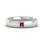 Princess Cut Mens Comfort Fit Promise Ring